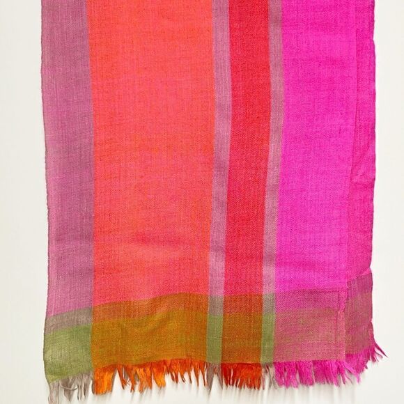 SADHU Luxurious Scarf Handwoven in Kashmir Pashmina 100% Finest Cashmere - Picture 1 of 5